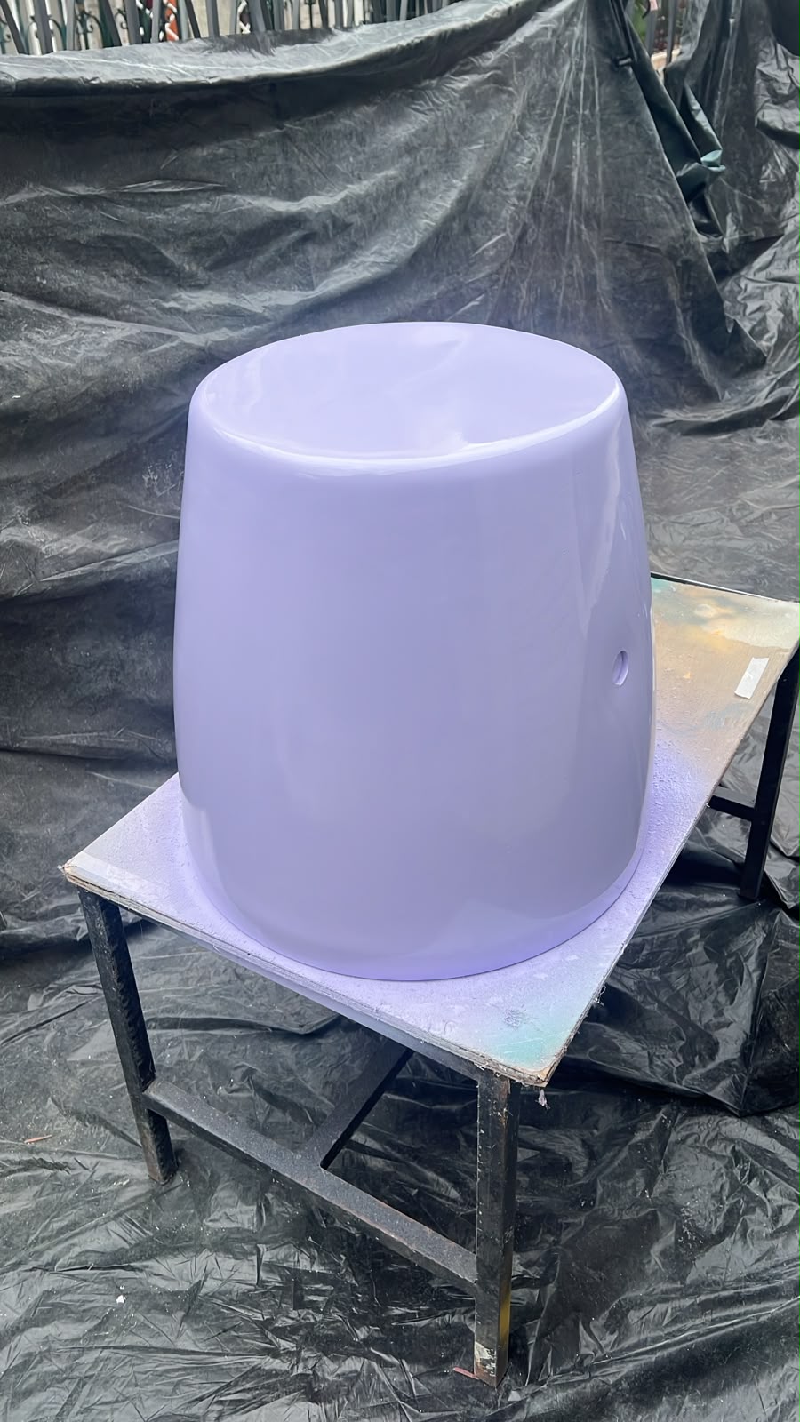 Pieza terminada con acabado liso de gelcoat